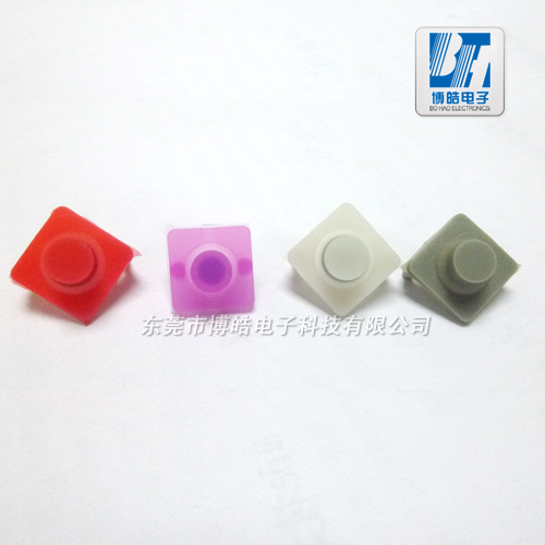博皓儀器設(shè)備硅膠內(nèi)襯鍵 小巧靈活彩色硅膠內(nèi)襯鍵 附有導(dǎo)電黑粒