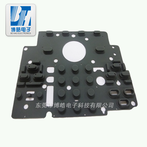 設(shè)備中控臺內(nèi)置硅膠按鍵采用黑粒導電