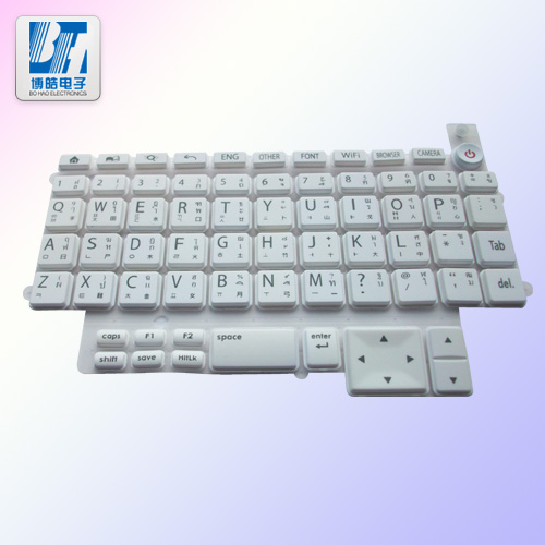 博皓電子學(xué)習(xí)機鍵盤P+R按鍵 白色ABS按鍵加工